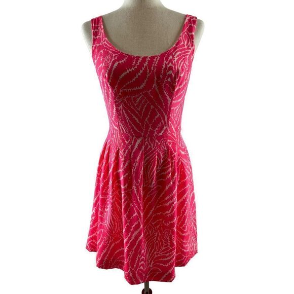 Lilly Pulitzer Show Your Stripes Zebra Print Posey Silk Dress Splash Pink Size 2 - Picture 2 of 13